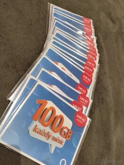 350 měsíčně, cena karty 100 GB 180 Kč