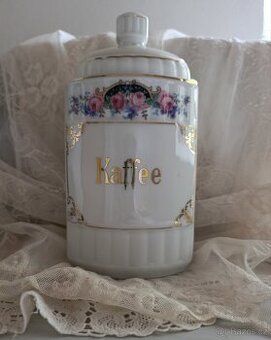 Porcelánová dóza na kafe
