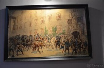 Obraz bitva, šarvátka r.1557