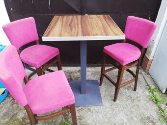 Barové židle TON a stolek