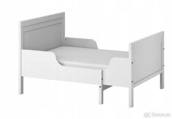 IKEA SUNDVIK dětská rostoucí postel, včetně roštu, matrace