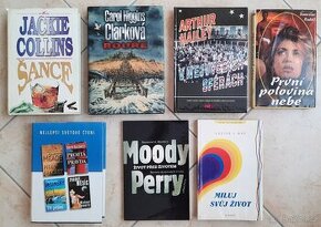 Soubor 7 knih (Collins, Clark, Hailey, Moody, Rudolf, Hay,..