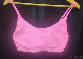 Zánovní růžová sportovní podprsenka, vel. L/XL