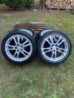 Alu kola 5x112 r17 + letni pneumatiky