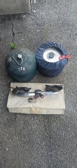 Láhev Pb 2,5 kg , vařič a nádobí do kempu