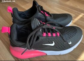Nové růžovo-černé botasky Nike Air vel. 38 - 1