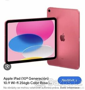 iPad 10.9 64gb 2022 růžový