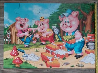 Puzzle Tři prasátka