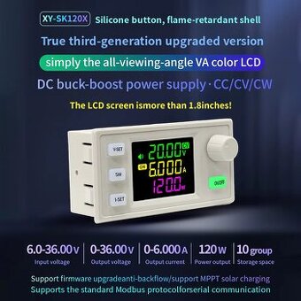 SK120X CNC Buck Boost DC Nastavitelný regulátor napětí Napáj