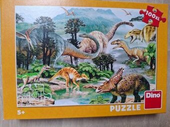 Prodám puzzle s Dinosaury 100 dílků od 5 let