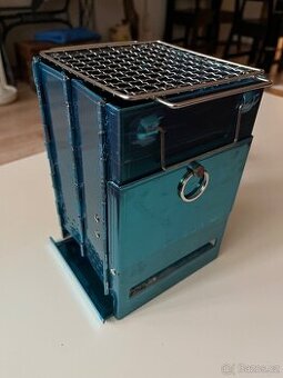 Skládací camping grill - rošt 13x13cm