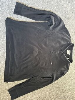 GANT černé polo tričko s dlouhým rukávem, vel. 3XL