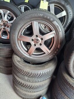 Alu kola original Borbet, R16 + zimní pneu 205/60 R16