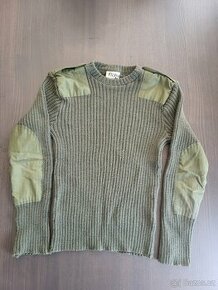 Svetr Commando army vlněný Velká Británie oliv originál