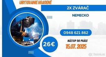 Svářeči CO2 - Durynsko/Německo (hrazené ubytování)