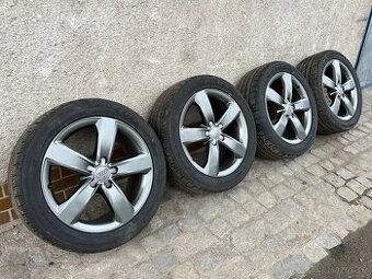 Alu kola 5x112 R18 se zánovním zimním pneu 💥Pěkný Stav💥