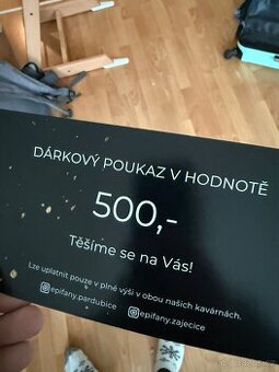 Dárkový poukaz do kavárny Epifany