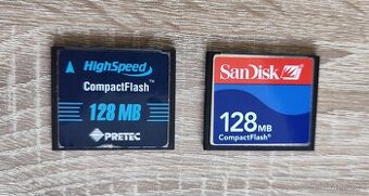 PAMĚŤOVÉ KARTY CompactFlash (CF) 2X 128 MB