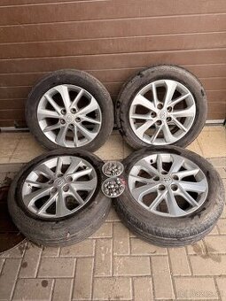 Alu kola Original Toyota 5x114,3 s letními pneu 205/55 r16