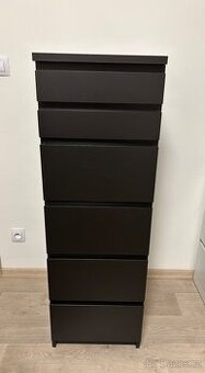 Komoda MALM se zrdcadlem - 6zásuvek