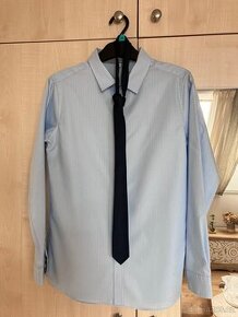 Chlapecká košile M & S s kravatou, velikost 158