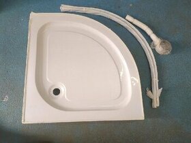 Čtvrtkruhová sprchová vanička 80x80cm