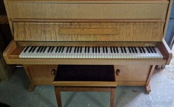 Piano August Förster - Světlý dub se židlí