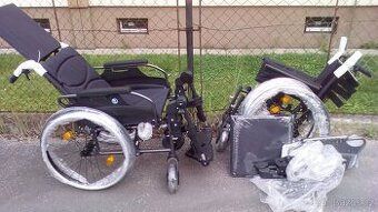 INVALIDNÍ VOZÍK-polohovatelný-46 cm-mohu zaslat po ČR