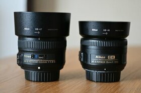 Objektivy: Nikon 50 mm a 35 mm AF-S