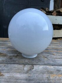 Staré kulaté bílé stínidlo -koule - 1