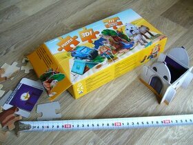 3D puzzle pro děti-111ks (poušť, skála, stan, auto, zvířata)