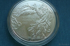 1 oz stříbrná mince Phoenix Fénix 2020 Jižní Korea