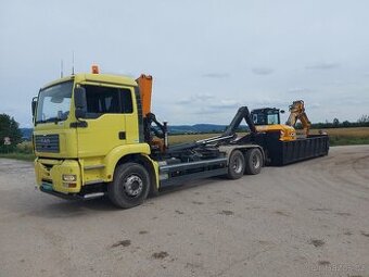 Man 6x4 hákový nosič kontejneru