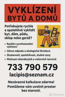 VYKLÍZENÍ BYTŮ A DOMŮ POZŮSTALOSTI