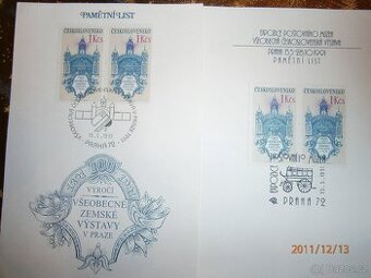 vzácné slavnostní Pamětní listy z r. 1991