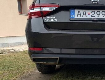 Nerezove koncovky vyfukov - Skoda Superb 3 sedan combi