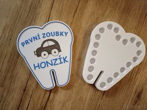 Krabička s přihrádkami na mléčné zoubky