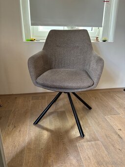 Židle Britta otočná kancelář textil kov