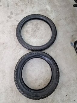 Moto pneu sada 130/80/17 a 90/90/21. Continental.