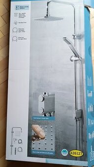 Sprchový set se dvěma hlavicemi nerezová ocel - 1