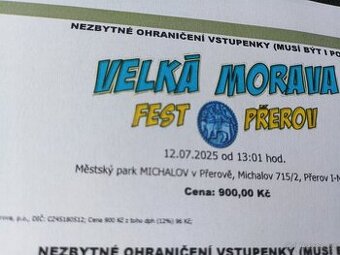 Velká Morava Fest 12.7.25