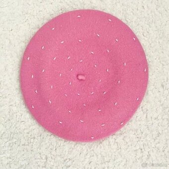 Dámský vlněný baret čepice vel. 56-57