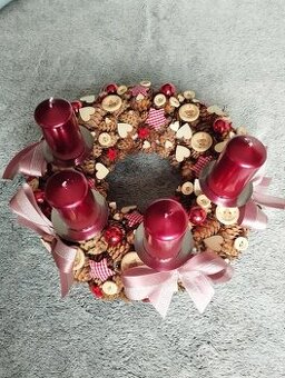 Originální adventní věnec ruční výroby č. 11