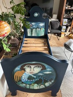 Starožitná posteľ 90x200cm