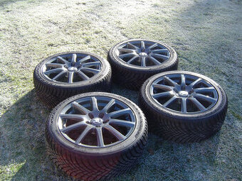 4XZIMNÍ HLINÍKOVÁ KOLA ŠKODA OCTAVIA II, III 225/45 R17..TOP