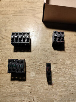 Sada tlačítek a signálek na DIN lištu