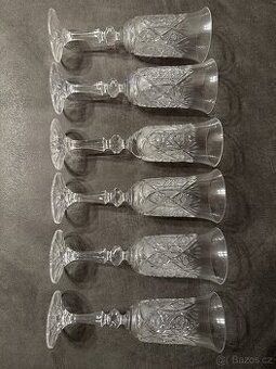 Broušené skleničky