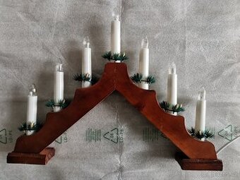 Prodám dva dřevěné svícny - 1