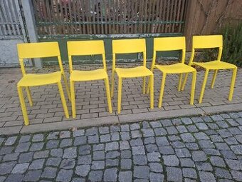 3x Žlutá židle ikea Janinge