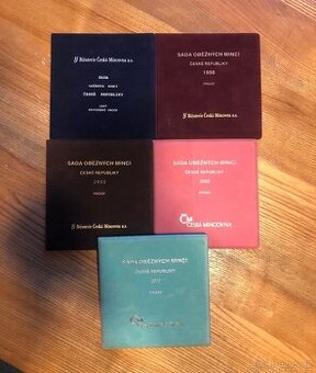 České sady oběžných minci Proof